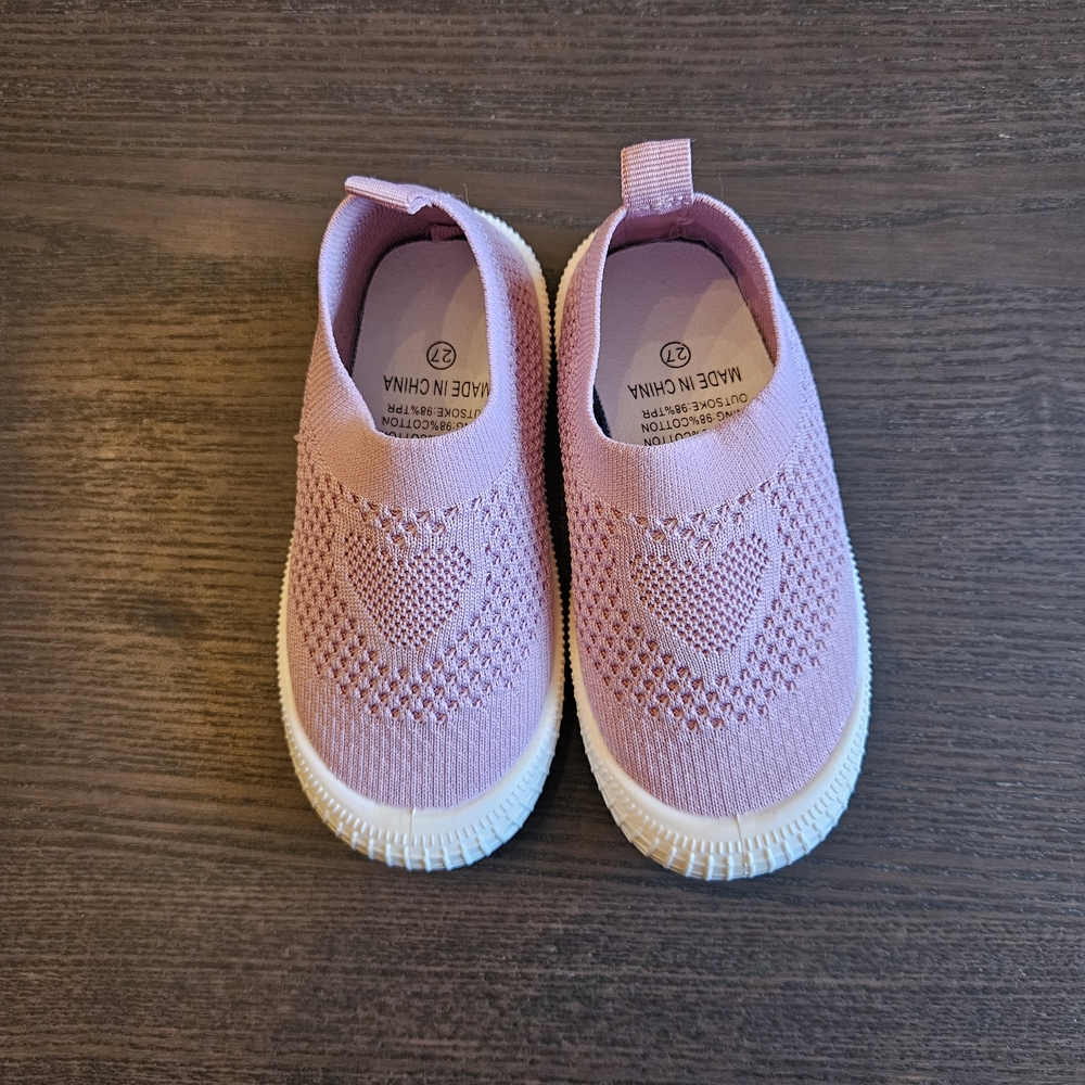 Pink Knit Kids Shoes